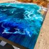 Ocean Resin & Zebrano Dining Table Thumbnail