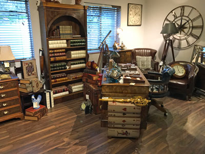 Burr Walnut Display