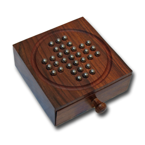 Classic Rosewood Solitaire Game