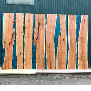 4 x Resin River Dining Table Tops (Restaurant Project)